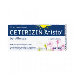 CETIRIZIN Aristo bei Allergien 10 mg Filmtabletten