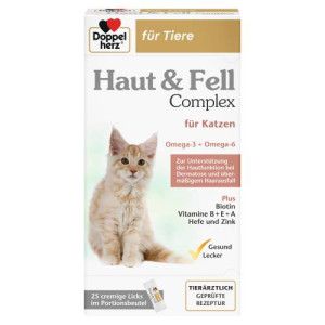 DOPPELHERZ für Tiere Haut&Fell Compl.Port.B.f.Kat.